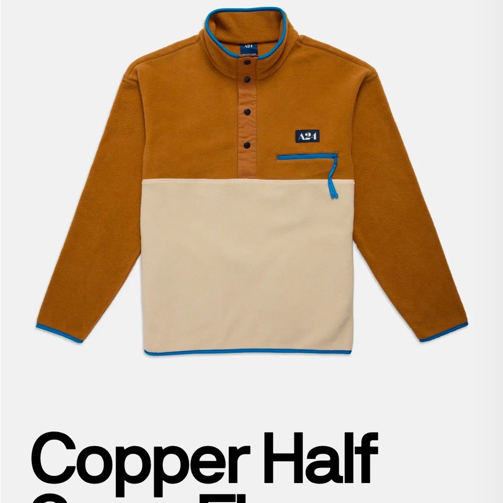 A24 Copper Half Snap Fleece